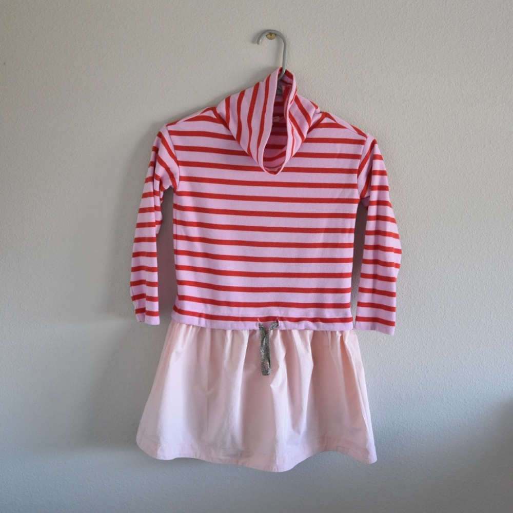 Girls Crewcuts drop waist turtleneck dress